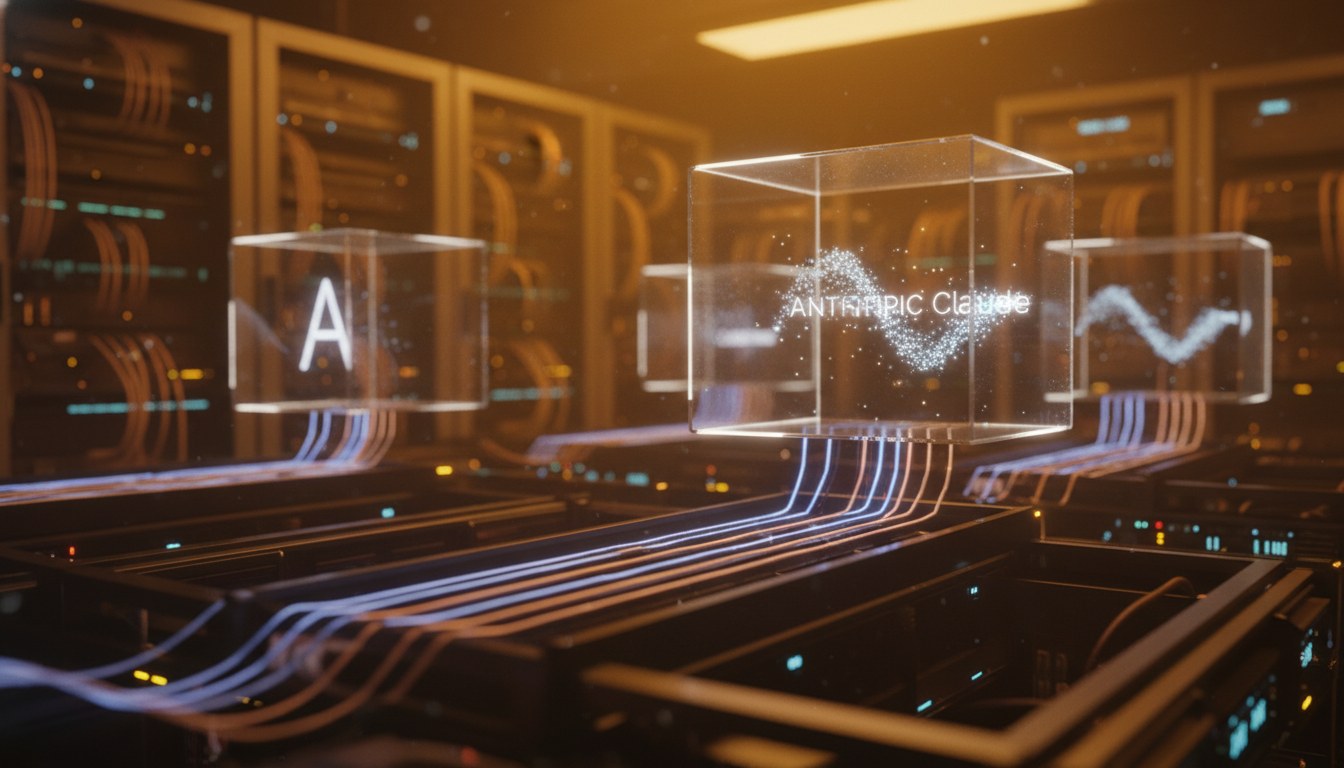 Real-time data integration dashboard connecting Claude to enterprise systems and databases