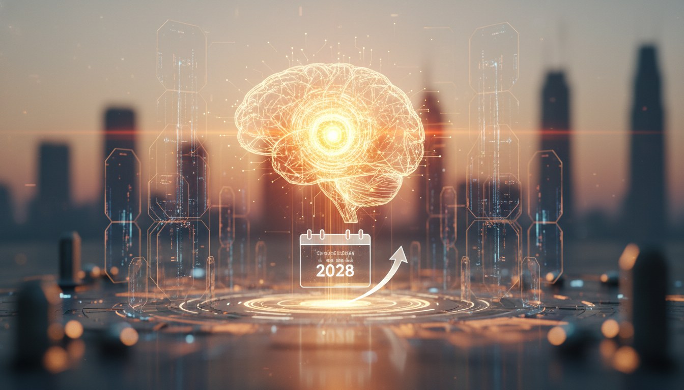 Abstract visualization of recursive AI improvement loops with Anthropic research documents in the background